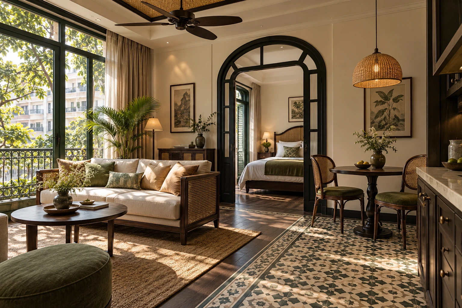 Phối cảnh AI concept Indochine Atelier